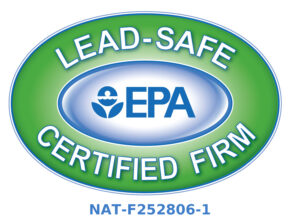 Lead-Safe Certified Firm (EPA), number NAT-F252806-1